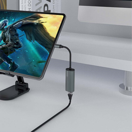 Savio AK-56 Adapteris USB-C 3.1 GEN 1 į RJ-45 Gigabit Ethernet