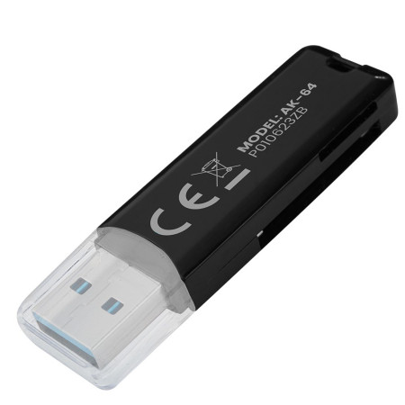 SD kortelių skaitytuvas, USB 3.0, 5 Gbps, AK-64