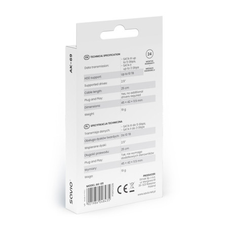 SAVIO AK-69 USB-C 3.1 Gen 1 adapteris