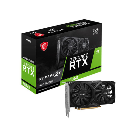 MSI NVIDIA GeForce RTX 3050 vaizdo plokštė 6 GB GDDR6 Dual Slot