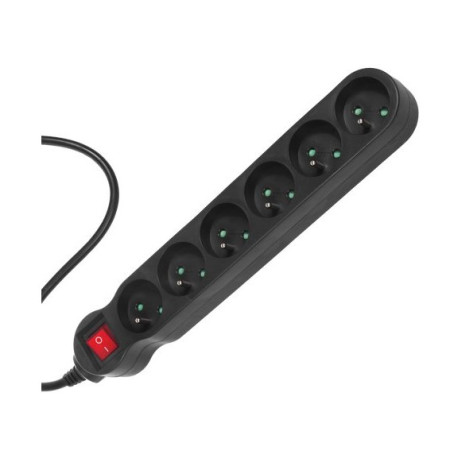 6 lizdų maitinimo juosta su 1.5 m kabeliu MCE225