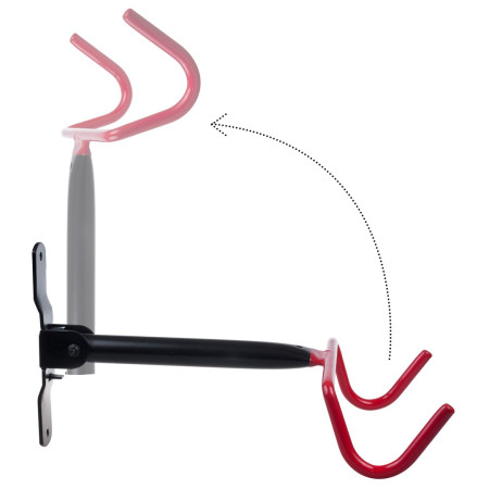 Dviratinis sieninis laikiklis, horizontalus, plieninis, max. apkrova 30 kg