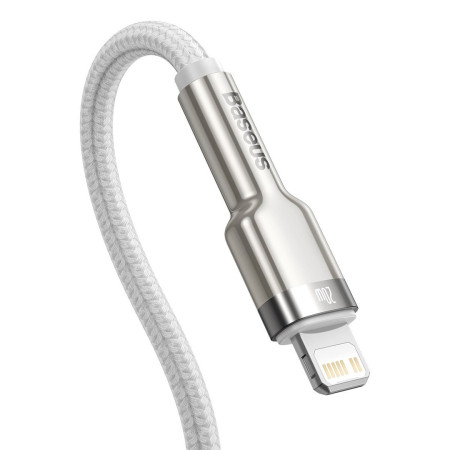 Baseus Lightning - USB-C Cafule, PD, 20W, 1m (baltas)