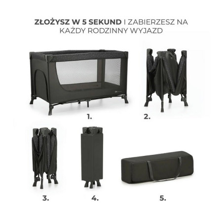 Kinderkraft JOY Light 2in1 tamsiai pilkas