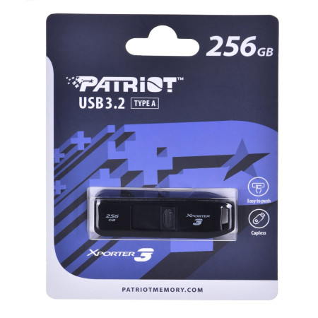 Patriot Xporter 3 256GB USB 3.2 Atmintinė Juoda