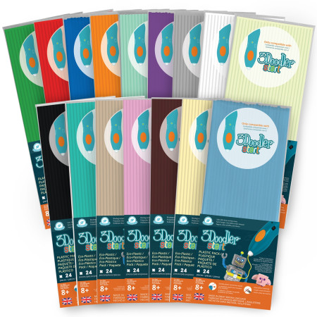 3Doodler Start ECO-11 3D spausdintuvams kompostuojamas plastikas Ruda