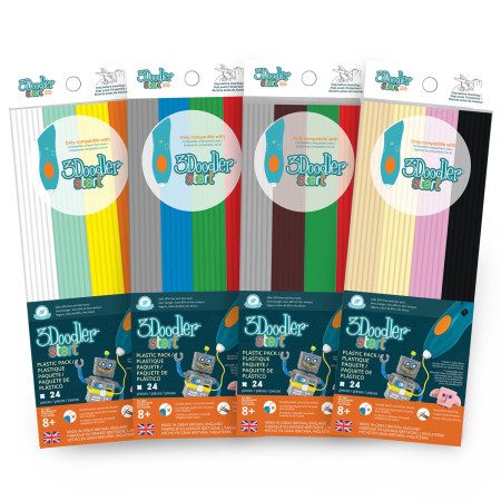 3Doodler Start ECO-11 3D spausdintuvams kompostuojamas plastikas Ruda