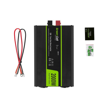 Green Cell 12V 230V Czysta sinusoida 2000W