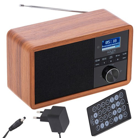 DAB+ Radio grotuvė AD 1184 su Bluetooth ir USB