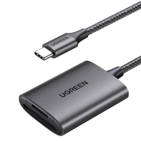 USB-C kortelių skaitytuvas UGREEN CM401 (pilkas)