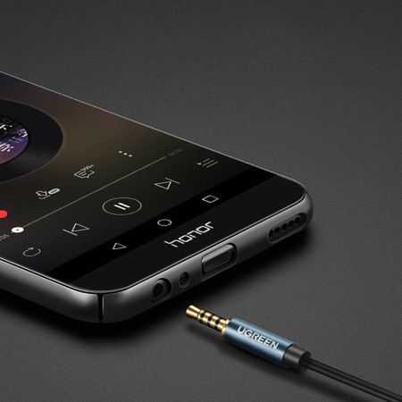 UGREEN AV118 3,5 mm AUX garso pailgintuvas, 2m (mėlynas)