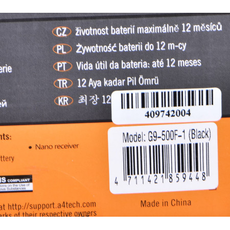 A4Tech G9-500F-1 bevielė pelė