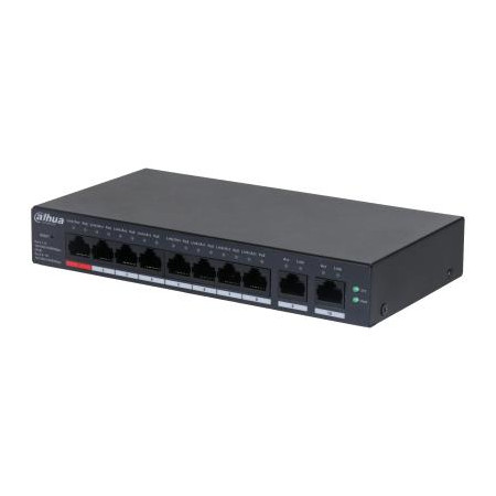 DAHUA L2 Switch CS4010-8GT-110 su 8 PoE prievadais