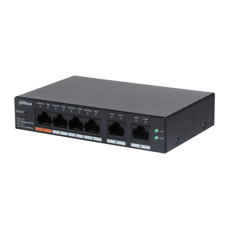DAHUA L2 Switch CS4006-4ET-60 su 4 PoE prievadais