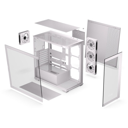 Krux Exo White kompiuterio korpusas