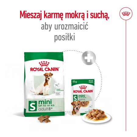 Royal Canin Mini Adult +8 maistas šunims (2 kg)