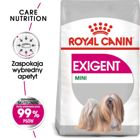 ROYAL CANIN Mini Exigent - sausa karma šunims, išrankiems šunims - 1kg