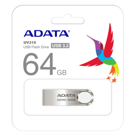 Atmintinė ADATA AUV210-64G-RGD 64 GB USB A tipo 2.0 Rusvai gelsvas