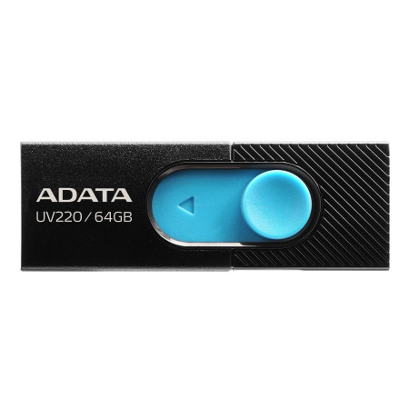 ADATA UV220 USB atmintukas 64 GB (Juoda, Mėlyna)