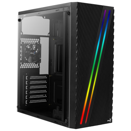 Aerocool Streak Midi Tower Juoda