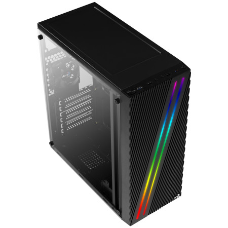 Aerocool Streak Midi Tower Juoda