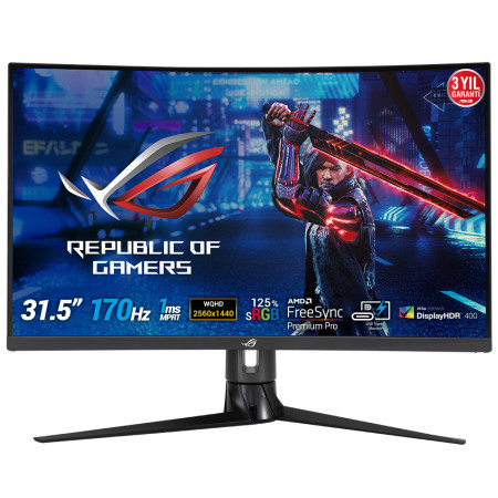 ASUS ROG Strix XG32VC kompiuterio monitorius 80 cm (31.5") Quad HD LED Juoda