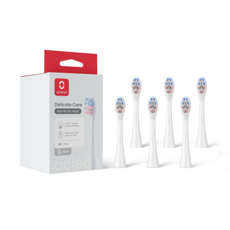 Oclean Delicate Care Vaikų Šepetėlio Antgalis 6 vnt P3K1 W06 Balta