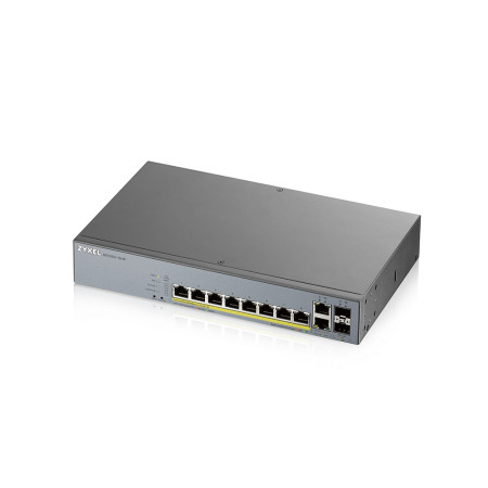 Zyxel GS1350-12HP-EU0101F Valdomas L2 Gigabit Ethernet PoE Jungiklis Pilkas