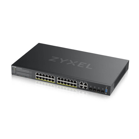 Zyxel GS2220-28HP-EU0101F valdomas L2 tinklo komutatorius su PoE
