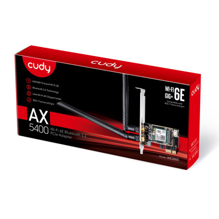 Cudy WE3000 Wi-Fi 6E PCI Express Adapteris