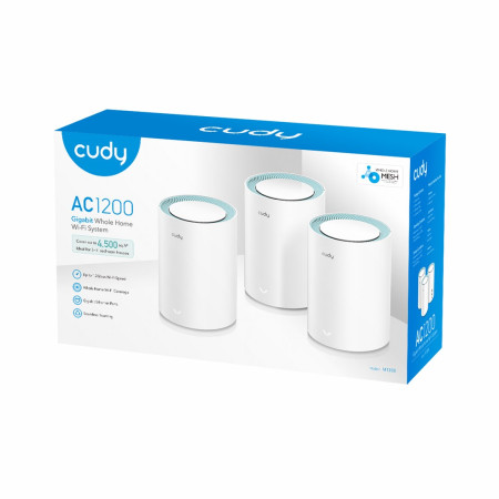 Cudy M1300 Wi-Fi Gigabit Mesh Sprendimas (3-Pack)