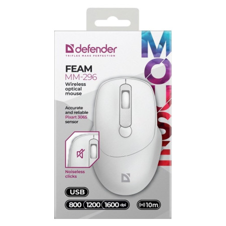 Defender Feam MM-296 balta