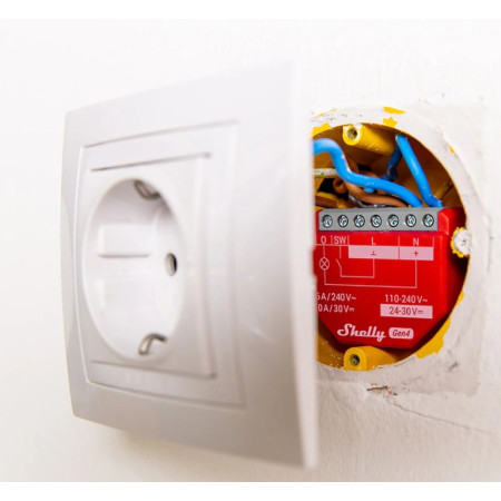 Shelly 1 PM Gen4 Zigbee/Matter valdiklis