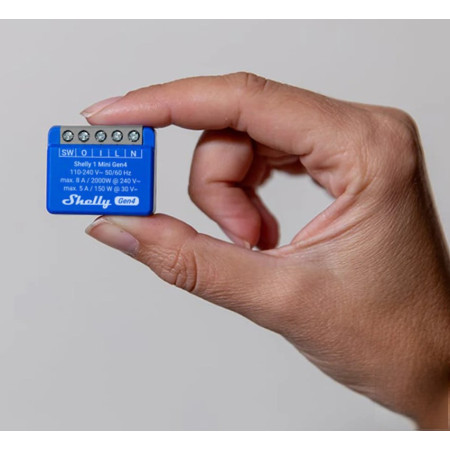Shelly 1 Mini Gen4 Zigbee/Matter valdiklis