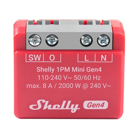 Shelly 1PM Mini Gen4 Zigbee/Matter valdiklis