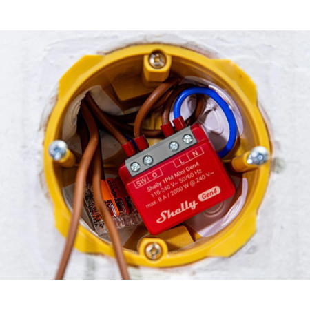 Shelly 1PM Mini Gen4 Zigbee/Matter valdiklis