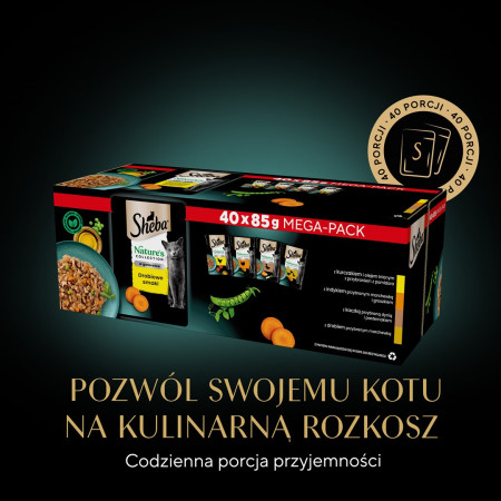 SHEBA Nature's Collection vištienos skoniai želė - Suaugusiems katėms - 40x85g