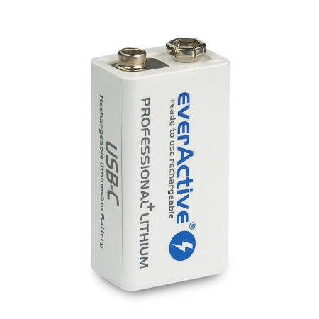 everActive 6F22/9V Li-ion 550 mAh akumulatorek su USB TYP C
