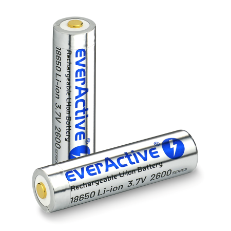 everActive 18650 2600mAh akumulatorius su micro USB