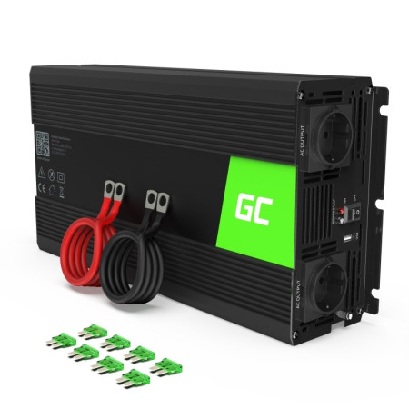 Green Cell 24V į 230V švari sinusoida 1500W