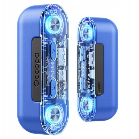 Ocoopa UT2s GamerPro, 2x 5000 mAh, iki 2*8h, powerbank 18 W, LED, mėlynas