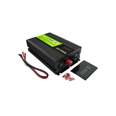 Green Cell PowerInverter LCD 12 V 2000W/40000W - švarus sinusas