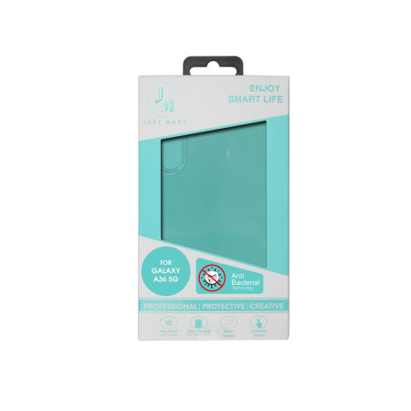 JM ANTI-BACTERIA TPU Dėklas Galaxy A36, Skaidrus