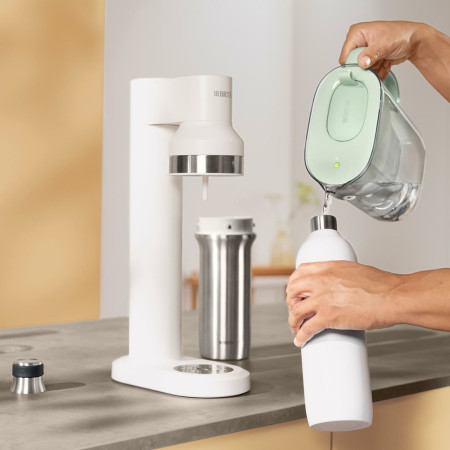 Brita SodaTrio 0.65 L Baltas Stalas