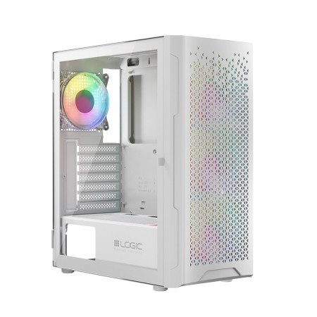 Logic Aramis ARGB Midi korpusas baltas