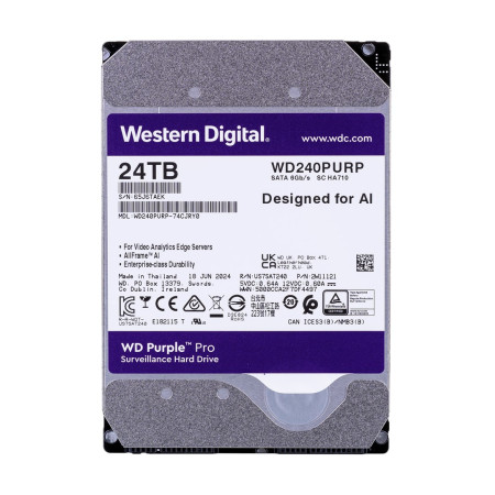 WD Purple Pro 24TB SATA 6Gb/s 3.5 colių