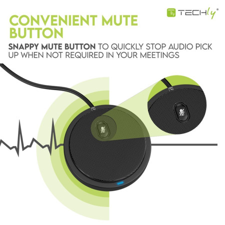 Konferencinis mikrofonas su mute funkcija