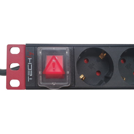 Techly 366709 PDU 19" 1U 9x Schuko lizdai