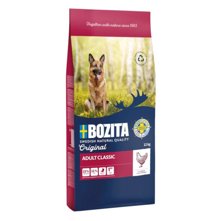 BOZITA Original suaugusiems šunims klasikinė vištiena - sausa maistas šunims - 12 kg