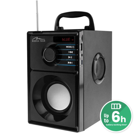 Media-Tech Boombox Silver MT3179